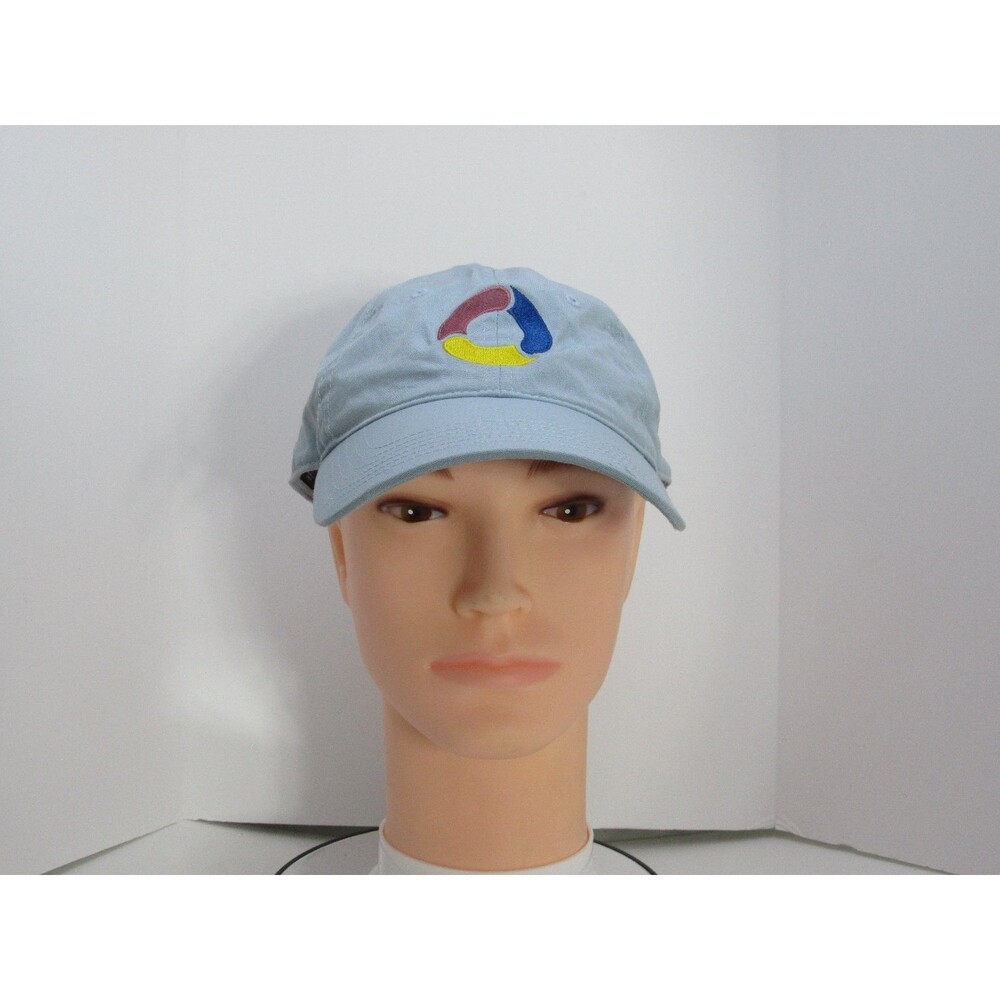 As Colour Davie Baseball Cap Men's One Size Adjustable Light Blue Embroidered